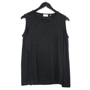 Aritzia Wilfred Free Arrington Cold Shoulder Top Black Size Medium